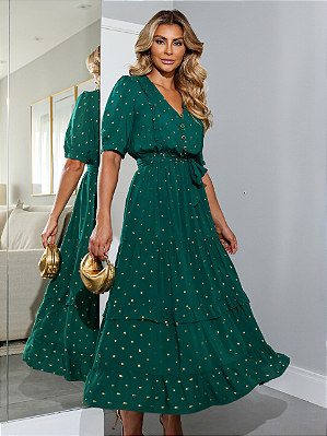 Vestido Viscose Fio em Luxex