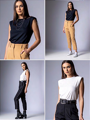 Blusa Muscle Malha Penteada