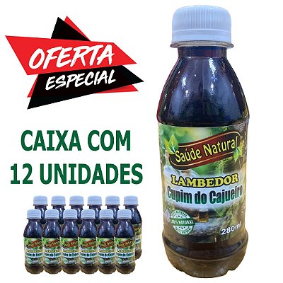 Lambedor CUPIM DO CAJUEIRO -  CAIXA COM 12 UNIDADES.
