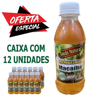 Lambedor MACAÍBA -  CAIXA COM 12 UNIDADES.