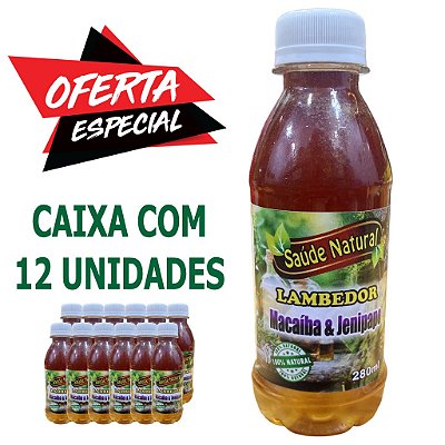 Lambedor MACAÍBA & JENIPAPO -  CAIXA COM 12 UNIDADES.