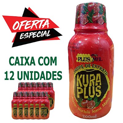 Xarope KURA PLUS -  CAIXA COM 12 UNIDADES.