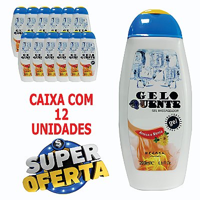 Gel Massageador Gelo Quente - 200ml - Cx. 12 unidades