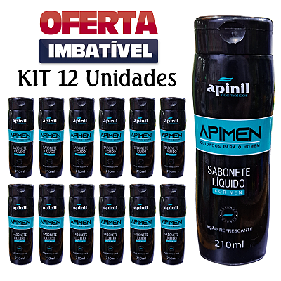 Sabonete Íntimo Feminino APIMEN 210ml - Apinil Cosméticos - Cx. 12 Unidades.