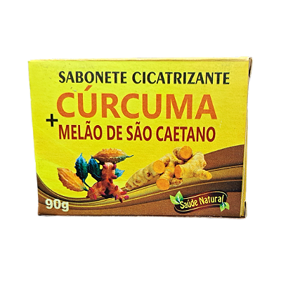 Sabonete cicatrizante CÚRCUMA+MELÃO DE SÃO CAETANO 90g.