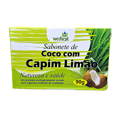 Sabonete de COCO com CAPIM LIMÃO - Wedical - 90g