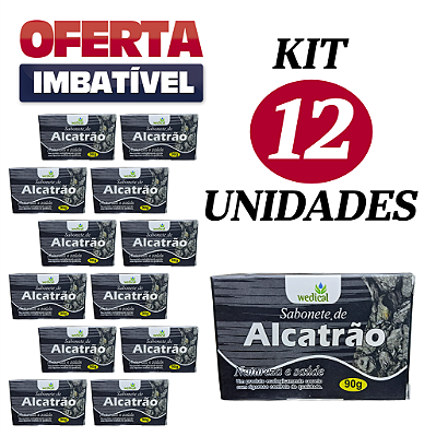 Sabonete de ALCATRÃO - Wedical - 90g - Cx. 12 Unidades.