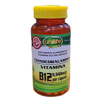 Vitamina B12 60 cápsulas - Unilife