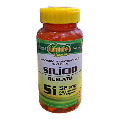 Silício Quelato 60 cápsulas - Unilife