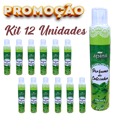 Perfume de calcinha MENTA 40ml - APINIL - Cx. 12 Unidades