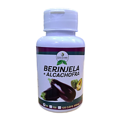 Berinjela + Alcachofra  60 cápsulas 500mg - Uni Ervas