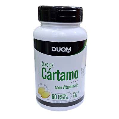 Óleo de Cártamo + Vitamina E 60 Cápsulas DUOM