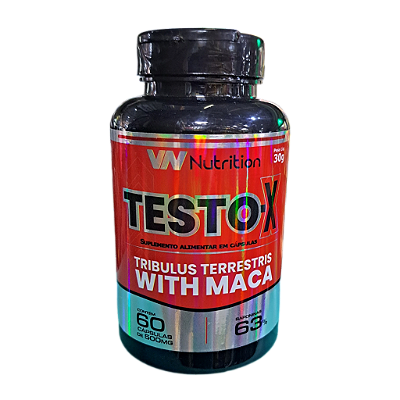 Testo-X 60 cápsulas 500mg - VN Nutrition