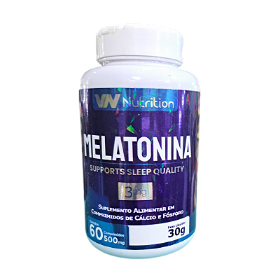 Melatonina 60 cápsulas 500mg - VN Nutrition