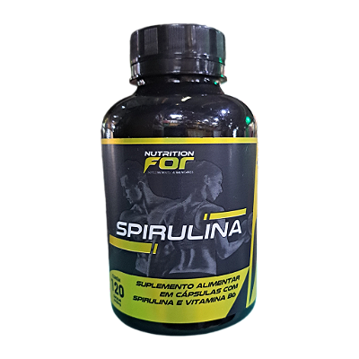 Spirulina 120 cápsulas 600mg - Nutrition For