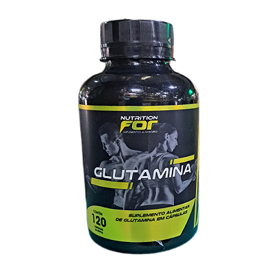 Glutamina 120 cápsulas 600mg - Nutrition For
