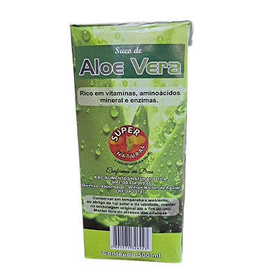 Suco de Aloe Vera 500ml - Super Natural