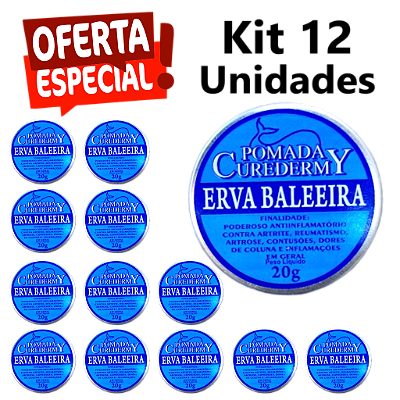 Pomada Erva Baleeira CuredermY 20g - Cx. 12 Unidades