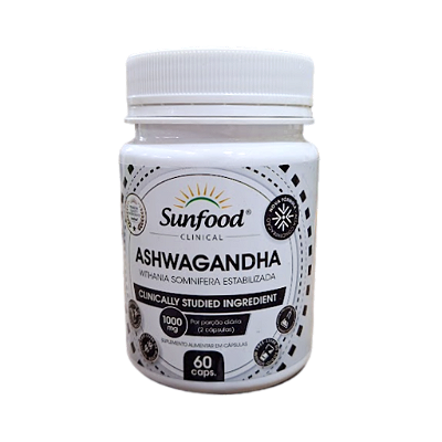Ashwagandha 1000 mg 60 Cápsulas - Sunfood