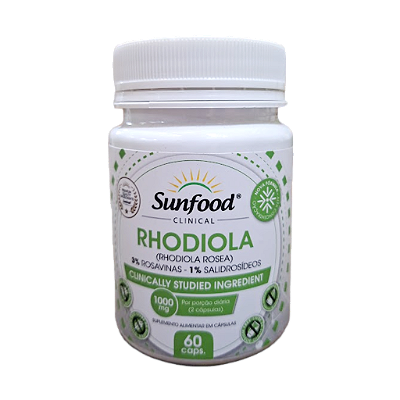 Rhodiola 1000 mg 60 Cápsulas - Sunfood