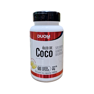 Óleo de Coco 60 Cápsulas DUOM