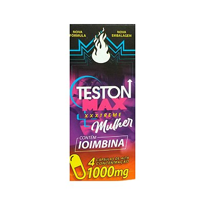TESTON MAX MULHER 11000MG 4 CAPS - MEDICINA NATURAL