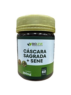Cáscara sagrada + Sene 60 cápsulas 500mg - Bio Leve