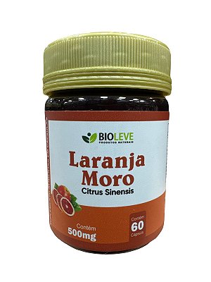 Laranja moro 60 cápsulas 500mg - Bio Leve