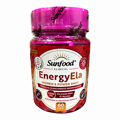 Energy Ela 60 cápsulas 1500MG - SunFood