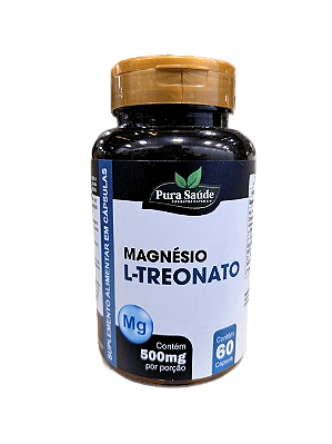 Magnésio L-Treonato 60 cápsulas - Pura Saúde