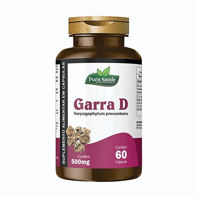Garra D 60 cápsulas - Pura Saúde