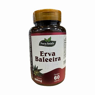 Erva Baleeira 60 cápsulas - Pura Saúde