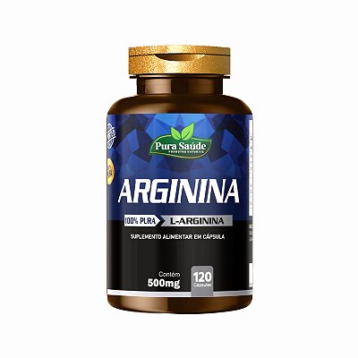 Arginina 120 caps. - Pura Saúde