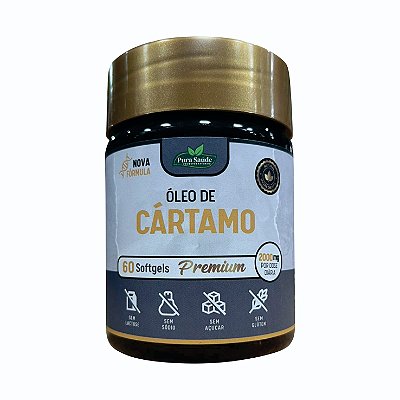 Óleo de Cártamo 60 caps. - Pura Saúde
