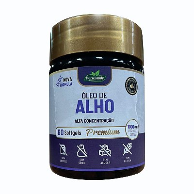 Óleo de Alho 60 caps. - Pura Saúde