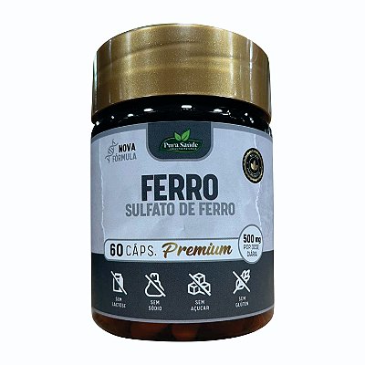 Sulfato Ferroso 60 caps. - Pura Saúde