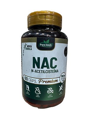 NAC 60 caps. - Pura Saúde