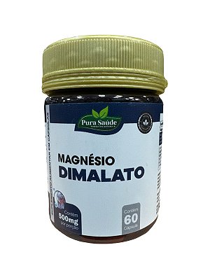 Magnésio Dimalato 60 cáps. - Pura Saúde