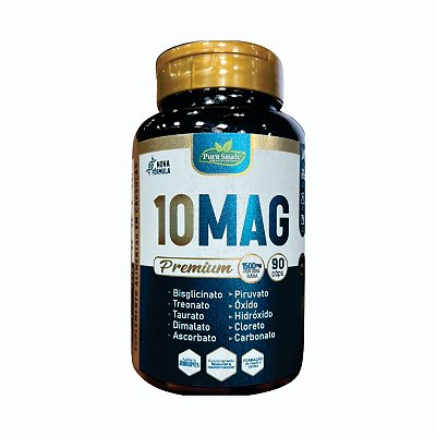 10 MAGNÉSIOS 60caps - Pura Saúde