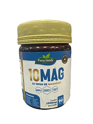 10 MAGNÉSIOS 60caps - Pura Saúde
