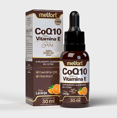 Coenzima + Vitamina E (Sabor Laranja) 30ml - MELFORT