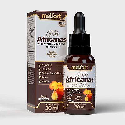 Gotas Africanas 30ml (Sabor Menta) - MELFORT