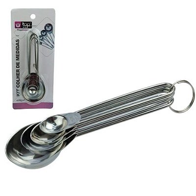 Colher Medidora Inox 04 Peças