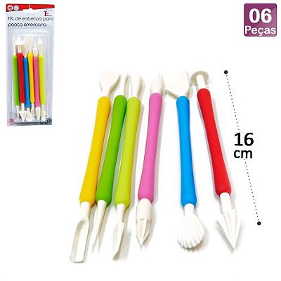 Estecas para Pasta Americana 6 Peças