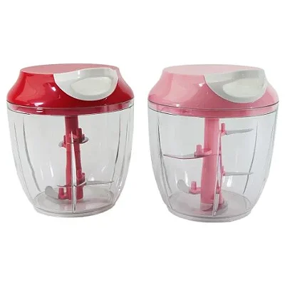 Processador de Alimentos Manual 15cm e Misturador PRETO