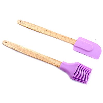Conjunto de Espátula e Pincel 2 Peças