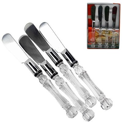 Conjunto de Espátula de Inox 4 Peças Colors