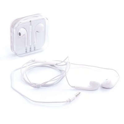 Fone de Ouvido com Microfone 1,2M Branco