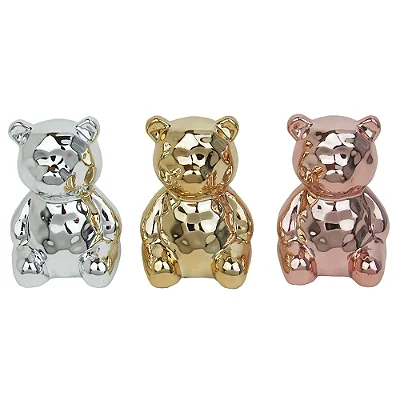 Enfeite Urso de Porcelana 7cm