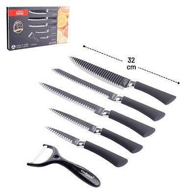 Jogo de Facas Cozinha 6 Peças Cookstile Profissional
